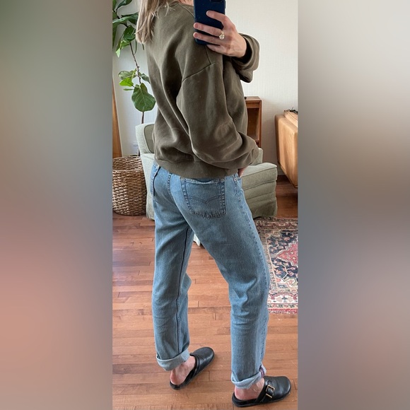 Rhythm. Tops - Rhythm. Crewneck Sweater in Olive Green - Like New